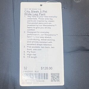 Lululemon leggings, capris, flare, size 12, black